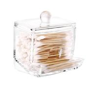 Swab Storage Dispenser Holder Clear Makeup Organizer Cotton Bud Holder Container