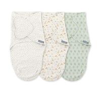 SwaddleMe by Ingenuity Swaddle Fascia Collezione Monogramma, 100% Cotone, Migliora il Sonno e Calma il Riflesso di Spavento, 0-3 Mesi,
