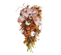 Swag Di Artificiale - Corona Decorativa Rustica | Swag Di Raccolta Autunnale Squisita | Decorazione Appesa Alla Porta Autunnale | Ghirlanda Stagionale Realistica Per Decorazioni Per