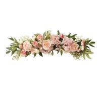 Swag floreale, 25.6 Fiori arch per arco di rose artificiali di seta con foglie, fiori realistici flessibili per l'arco di nozze, porta d'ingresso, decorazione della parete della casa, artificiale