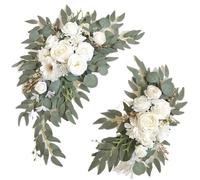 Swag Peonia Bianca Seta per Ricevimento Matrimonio e Decorazione Interno/Esterno