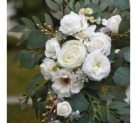 Swag Peonia Bianca Seta per Ricevimento Matrimonio e Decorazione Interno/Esterno