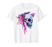 Swan Bird Skull Art Animal Print Illustrazione grafica Swan Maglietta