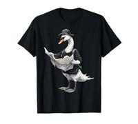 Swan Bird Wanderer Ritratto Motivo Natura Amante Arte Cigno Maglietta