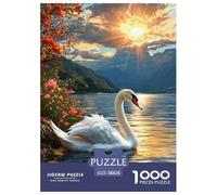Swan by The Autumn Lake Puzzle Impossible 1000 Pezzi Animal Decorazione Per La Casa. Giochi Rilassamento E Intelligence Per Adulti E Ragazzi Da 14 Anni 38x26cm/1000pcs