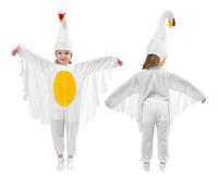 Swan Costume Bambini Balletto Bianco Vestito Halloween Performance | Velluto e cotone perlato, ali di cigno bianco, gonna tutù, corpetto elegante, taglia 2-15 anni, per recital di danza