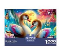 Swan Expert-Level Jigsaw Puzzles for Adults A 1000-Piece (Advanced) Set of Seemingly Impossible, Hard, And Extremely Difficult Challenging Puzzle Educational Games - The Ultimate Test And Gift F