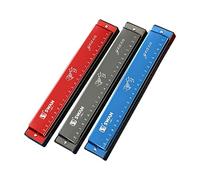 Swan Harmonica marcatore diatonico a 24 fori, chiave C, polifonico, livello di prestazioni professionali, adulti, studenti, bambini, principianti, introduzione (SW24 nero)