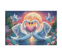 Swan Heart Puzzle 1000 Pezzi Duomo Di Milano Per Adulti Splendid Celestial Critters Cartone Di Alta Qualità Stampa Ad Alta Definizione Per Decorazione Ufficio Da Passatempo 1000 PCS