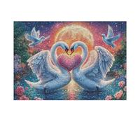Swan Heart Puzzle 300 Pezzi Dolomiti Per Adulti Splendid Celestial Critters Cartone Di Alta Qualità Colori Vividi Per Decorazione Murale Da Passatempo Edizione Limitata Top Vendita 300 PCS