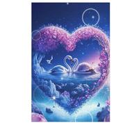 Swan Jigsaw Puzzle 1000 Pezzi Per Adulti Gioco Jigsaw Toys Adolescenti Puzzles Gifts Decorazione Murale 78×53cm