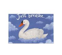 Swan Just Breathe Puzzle in legno difficile difficile difficile impegnativo puzzle famiglia 500 pezzi