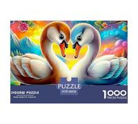 Swan LoveUltimate Challenge Jigsaw Puzzles for Adults Conquer The 1000-Piece (Advanced) Impossible, Hard, And Difficult Challenging Puzzle Educational Games - This Is The Pinnacle Gift Jigsaw Puzzles
