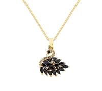 Swan Necklace Jewelry Elegant Adjustable Dazzling Swan Pendant Necklace