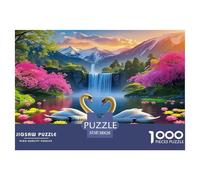 Swan Puzzle Da 1000 Pezzi Per Amanti Della Natura:Absolutely Stunning Ammira Paesaggi E Rafforza La Persistenza!