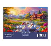 Swan Puzzle Da 1000 Pezzi Per Chi Cerca Relax: Un'attività Calma Per Ricaricare Le Energie!