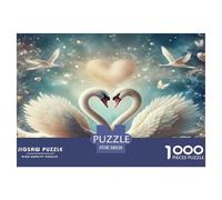 Swan Puzzles 1000 Pezzi Perfetto Per Appassionati Di Esperti Sfida Impossibile Intrattenimento Creativo Regalo Per La Famiglia Regalo Per Adulti E Bambini Da 14 Anni E Più 38x26cm/1000pcs