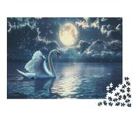 Swan Puzzles Per Adulti E Adolescenti Gioco Di Apprendimento, Sfida, Giocattolo Jeu D'apprentissage, Défi, Jouet Artistic Style Puzzle in Legno Creativi Puzzle Impossibile Decorazione Per L'abitazio