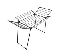 SWAN SWLC1001BLKN Stendibiancheria Stealth Multi-Wing per esterni e interni, con 19 m di spazio di asciugatura, capacità di peso 20 kg, rivestimento antiscivolo, facile da riporre e piedini