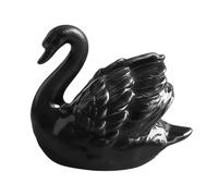 Swan tappi per bulloni per WC - Coperture per viti decorative in ceramica, decorazione moderna per il bagno, vestibilità universale, protezione per il pavimento del WC | Statua di cigno estetica per