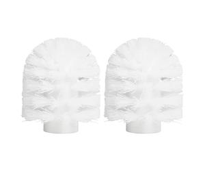 Swan - Testina di ricambio per scopino WC, 2 pezzi, testa in piuma bianca, si adatta perfettamente allo scopino a forma di cigno, morbida e resistente per una pulizia efficace del WC, facile da