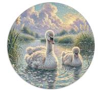 Swan1000 Piece Jigsaw Puzzle for Adults 1000 Pieces Unique Jigsaws Puzzles SwanChallenging Game for Gifts 1000pcs (67.5x67.5cm)