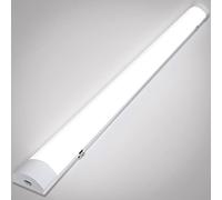 SWANEW 150CM 48W Plafoniere Led, Collegabili Plafoniere da ufficio, Bianco Neutro 4000K 3600LM Plafoniera da Officina Ultraslim, IP65 impermeabili Bagno Seminterrato Ufficio Garage Magazzino Cucina