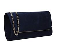 SwankySwans Anny Suedette Flapover, Frizione, Borsa a Tracolla Donna, Blu Navy, One Size