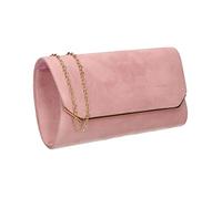 SwankySwans Anny Suedette Flapover, Frizione, Borsa a Tracolla Donna, Rosa, One Size