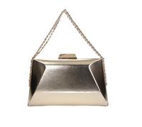 SwankySwans Ophelia Faux Leather Box Clutch Bag, Gold, Pochette Donna, Oro, Small