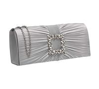 SwankySwans Chloe, Pochette Donna, Argento, Medium