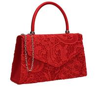 SwankySwans Pochette elegante da donna Kendall Lace Smart, Rosso (rosso), Taglia unica