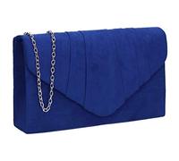 SwankySwans Womens Iggy scamosciata velluto Envelope party Prom pochette frizione, blu (Blue (Royal Blue)), Taglia unica