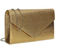 SwankySwans Womens Kelly glitter busta pochette partito Prom borsa frizione, oro (Gold (Gold)), Taglia unica