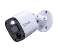 Swann Add-On DVR lampeggiante Light Bullet Cam con sensore riflettore, video 1080p, design interno o esterno, visione notturna a colori dal tramonto all'alba Plus True Detect calore, rilevamento del