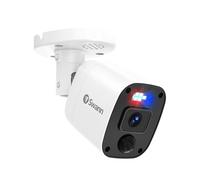 Swann Add-On DVR lampeggiante Light Bullet Camera con sensore Spotlight, video 4K UHD, design interno o esterno, visione notturna a colori dal tramonto all'alba Plus True Detect calore, rilevamento