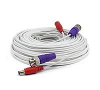 Swann outdoor 50ft Security Extension Cable with BNC Connectors and Fire Rated UL Rating for DVR Security Cameras and Systems, 4k