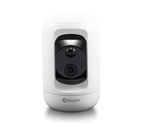 Swann PTCAM, Telecamera di Sicurezza Pan & Tilt, Inclinazione ± 30°, Panoramica a Sinistra e Destra 355°, Wi-Fi, HD 1080p, Audio Bidirezionale, Cloud Gratuito, Bianco