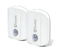 Swann Sensore di movimento wireless, confezione da 2, facile installazione sia all'interno che all'esterno con design resistente alle intemperie, nessun hub richiesto, rileva movimenti fino a 15 metri