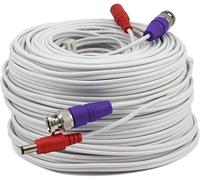Swann SWPRO-60ULCBL - Cavo coassiale BNC per telecamere di sicurezza CCTV, cavo di prolunga video e alimentazione, certificato UL, CL2 e CL3, resistente al fuoco, 200ft / 60 m