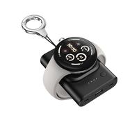 SwanScout Caricatore per Google Pixel Watch 3/2/Fitbit Versa 4/Versa 3/Sense 2/Sense/Ace LTE (Non per Google Pixel Watch 1), 1800 mAh Caricabatterie Wireless Portatile con portachiavi, SwanScout 305G2