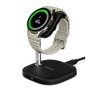 SwanScout Supporto di ricarica per Samsung Watch, ricarica rapida per Samsung Galaxy Watch Ultra(2025)/8/8 Classic/7/Ultra/6/6 Classic/5/5 Pro/4/3/Active 2, SwanScout 505S (Nero)