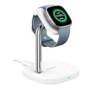 SwanScout Watch Caricatore per Fitbit Versa 4/Versa 3/Sense 2/Sense, Supporto di Ricarica Rapida Magnetico per Fitbit Versa 4/Fitbit Versa 3/Fitbit Sense 2/Fitbit Sense, SwanScout 505FB (Bianco)