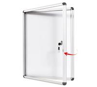 Swansea Bacheca da Parete con Vetro Acrilico 2xA4丨Bacheca Con Anta Battente Per Interni in Alluminio丨per Condominiale Scuola Ufficio丨49 x 36 cm