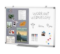 Swansea Lavagna Feltro e Cancellabile con cornice in alluminio Bacheca da parete 90X60cm