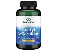 Acetil L-Carnitina 500 mg 100 Capsule Vegetali Swanson Health Products