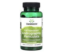 Swanson Andrographis Paniculata a spettro completo 400 mg 60 capsule Integratore alimentare