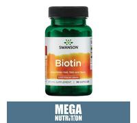 Swanson Biotina 5000mcg 30 Pillole Essenziale Minerale per Capelli & Unghie