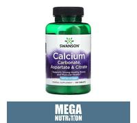 Swanson Carbonato di Calcio, Aspartate & Citrato Sano Ossa 500mg 100 Compresse