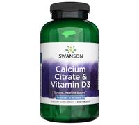 Swanson - Citrato di Calcio + Vitamina D-3, 250 compresse